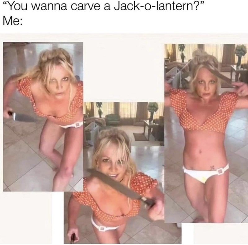 Britney Spears Halloween meme