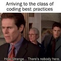 Room empty - Programming best practices class