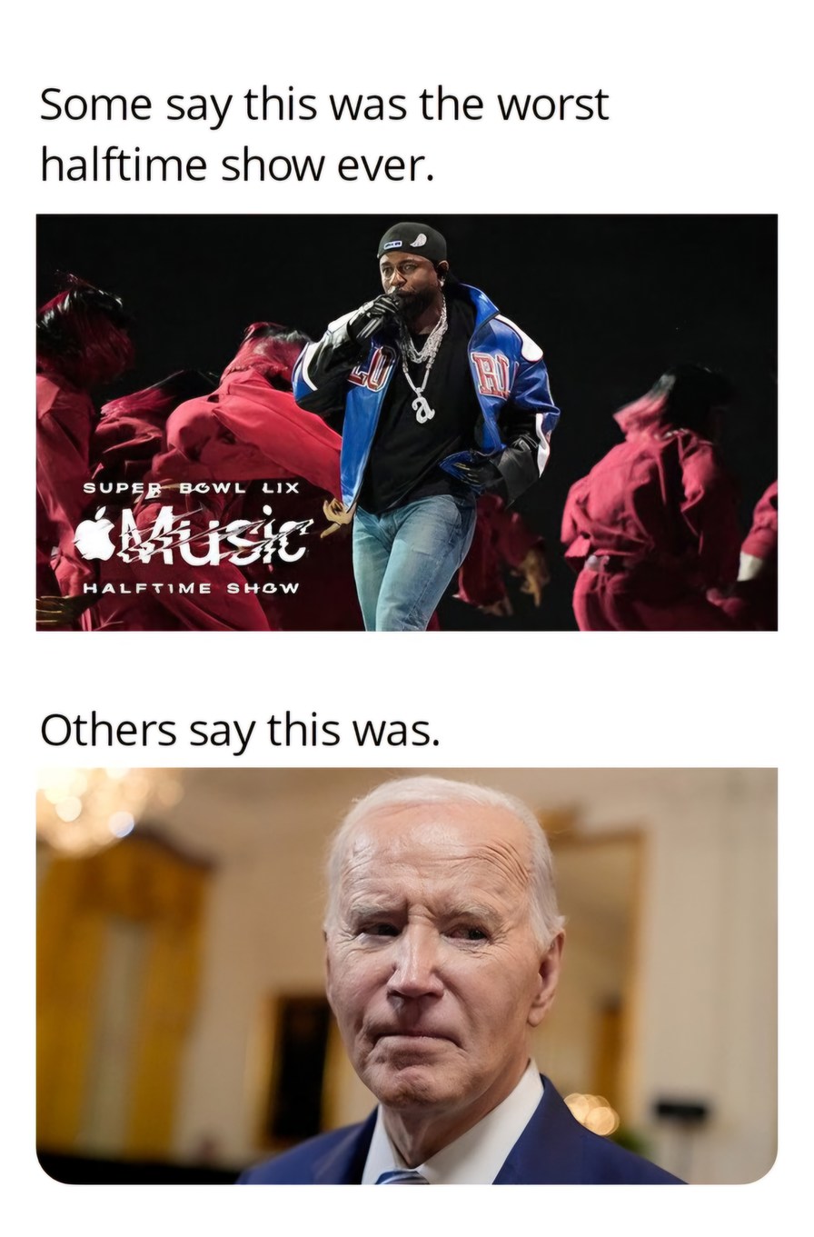 Worst halftime - meme