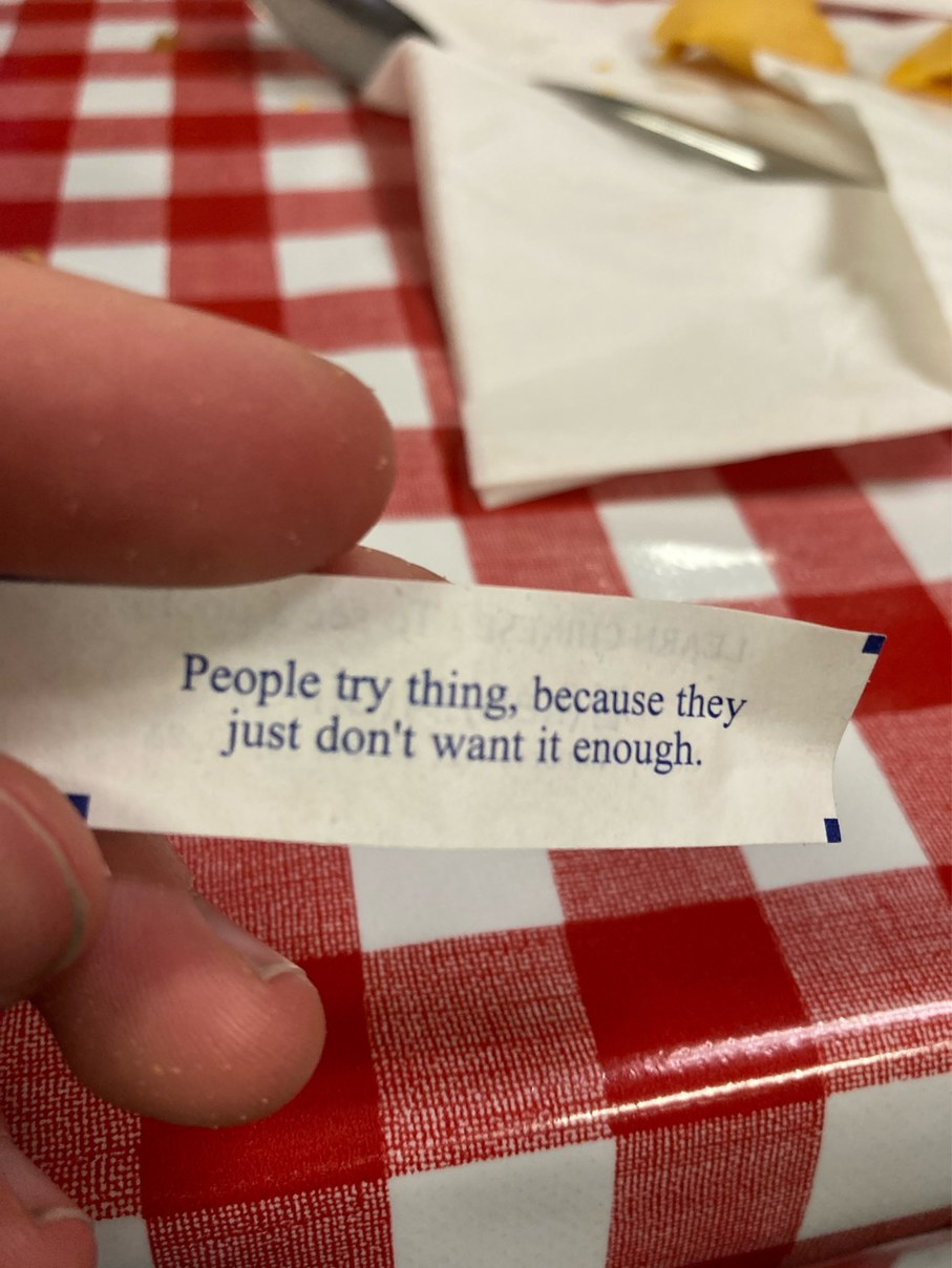 I learned a lot from this fortune - meme