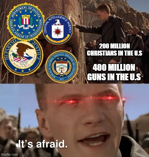 They hate us because they fear us - meme