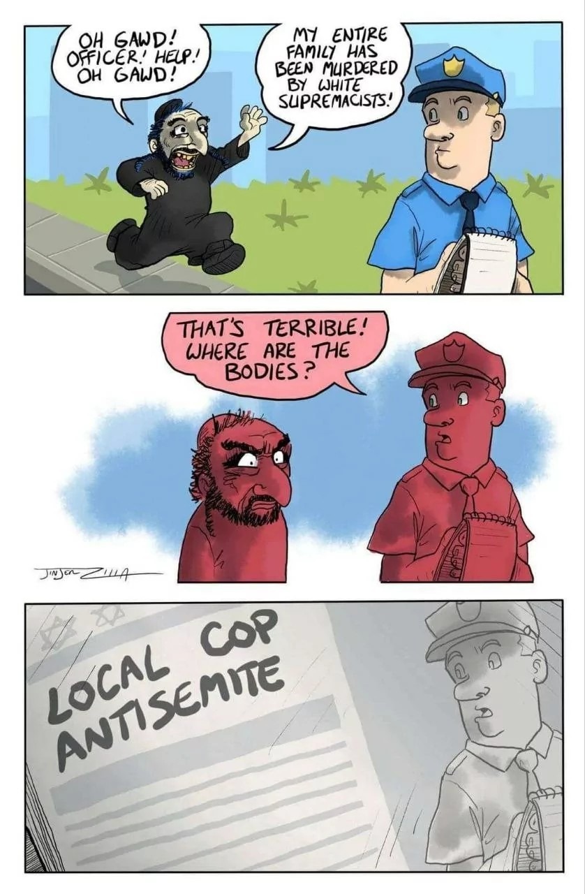 Local Cop Antisemite - meme