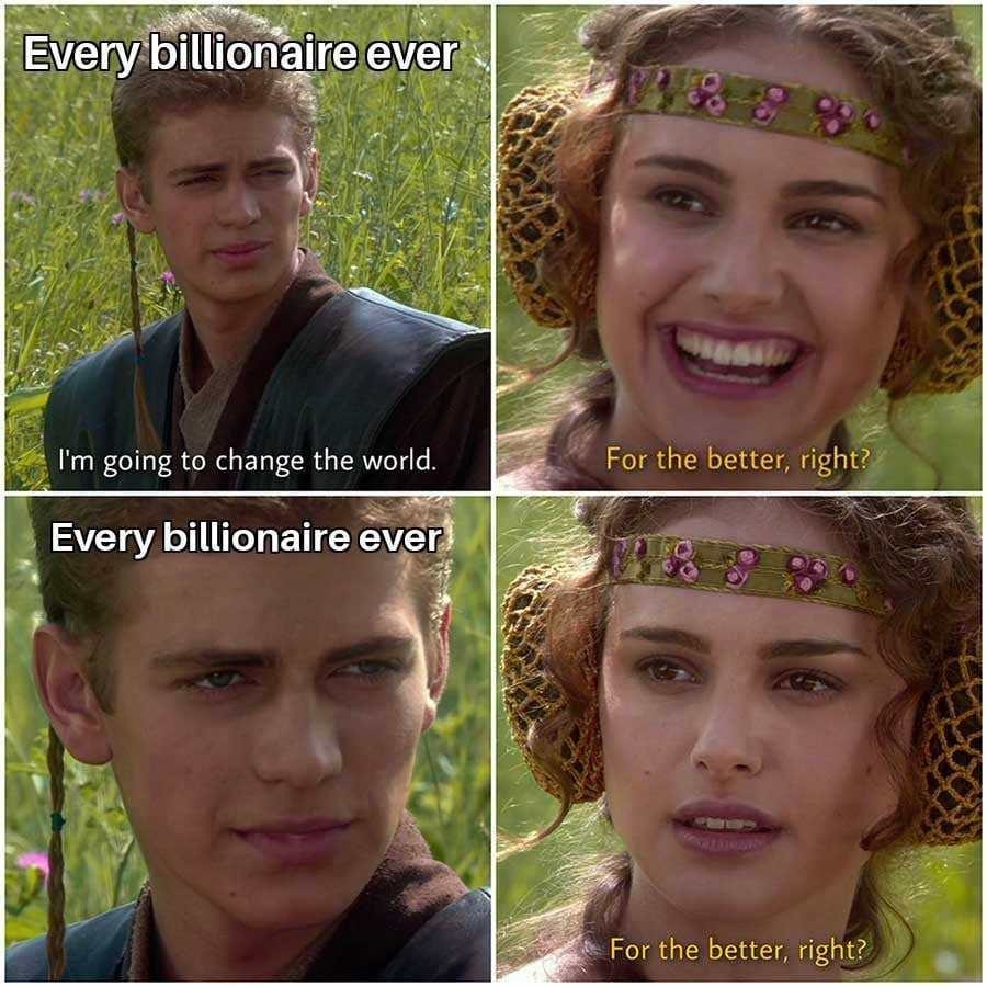 Every billionaire's TED talk starter pack - meme