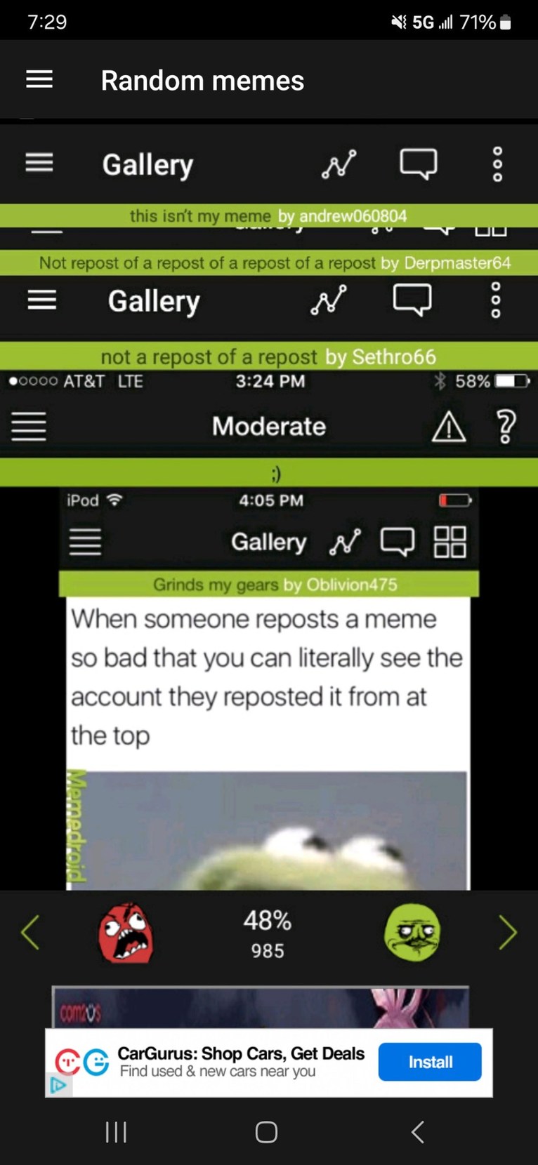 Imagine reposting - meme