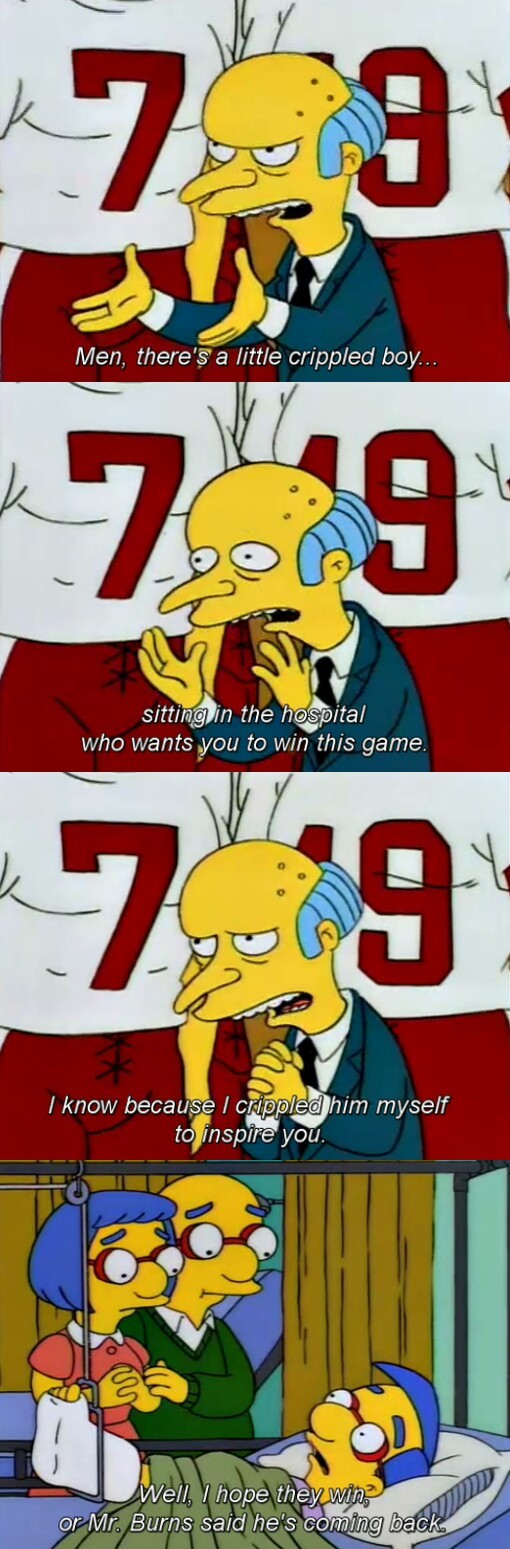 Oh, Mr Burns - meme
