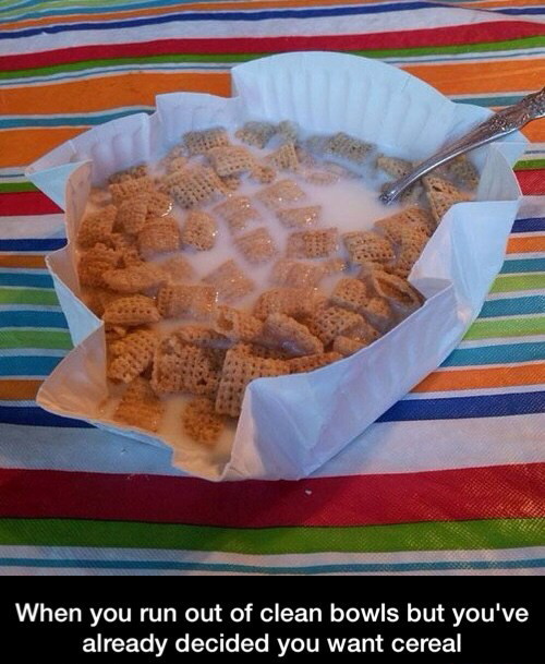 Determined to have cereal - meme