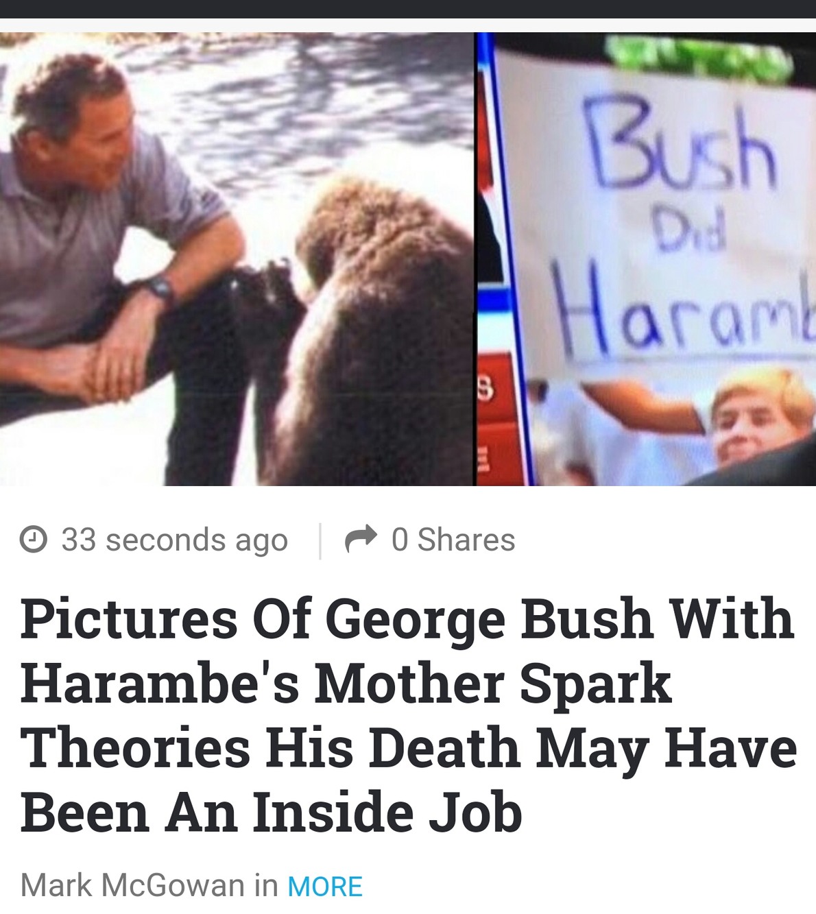 Bush did harambe - meme