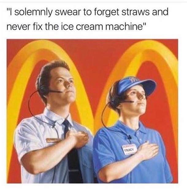The national anthem of McDonalds - meme