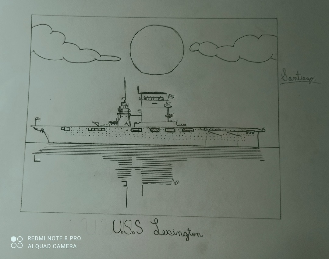 Sé que no a muchos le importa pero igual les quiero mostrar este que hice el USS Lexington (CV-2) - meme