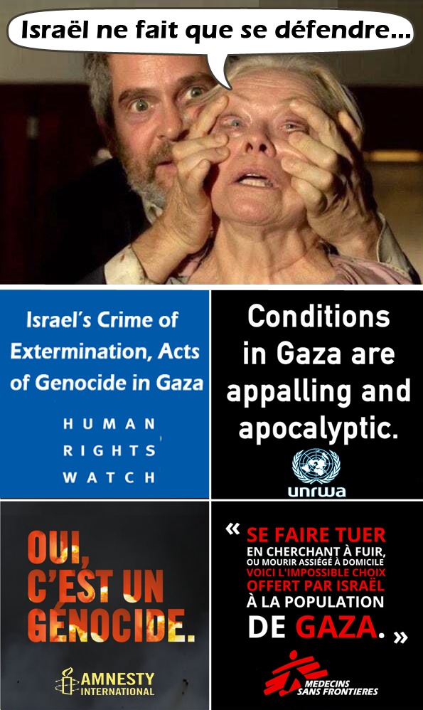 Israël ne fait que se défendre - meme