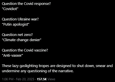 wiping boogers on the narrative - meme