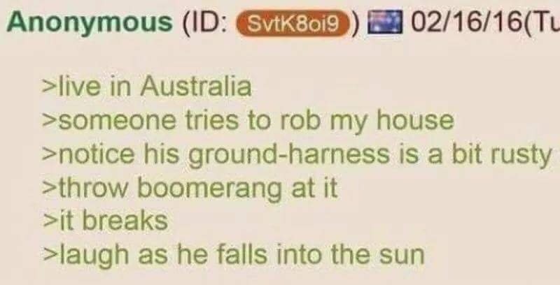 Aussie aye - meme