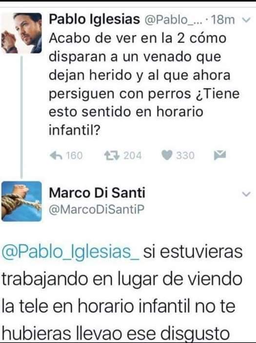 Contexto: Pablo Iglesias es un político de ultra izquierdas español que suele hacer ese tipo de comentarios por las redes - meme