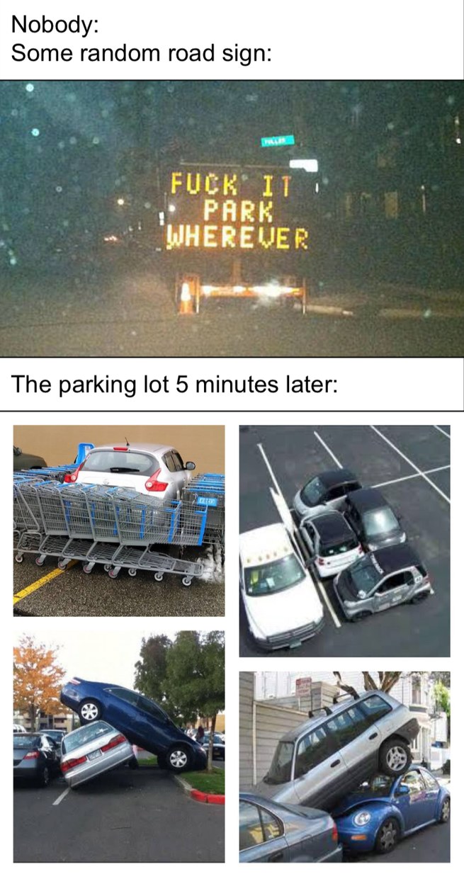 funny parking fail