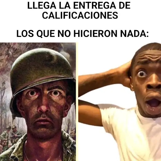 Hice este meme en la escuela mientras estaba en clase