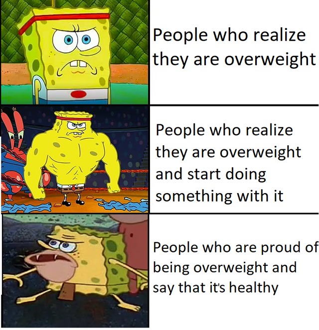 I might be overweight - meme