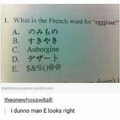 C for French.....
