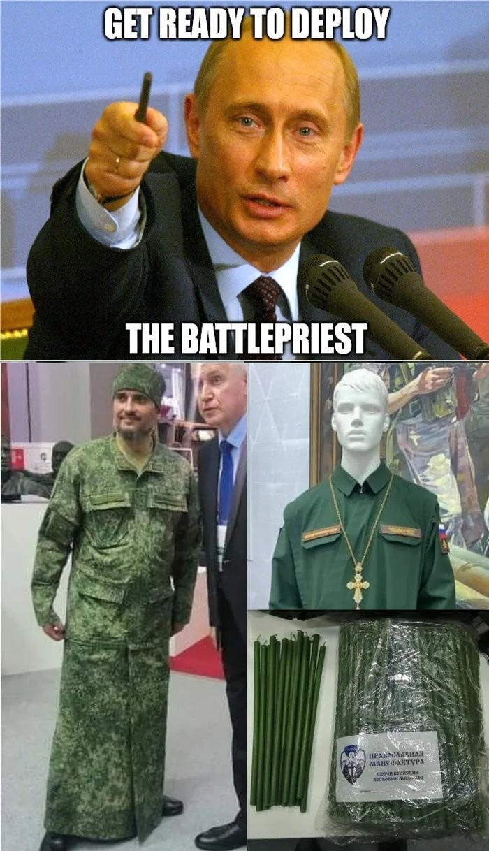 Battle priest goes brrr - meme