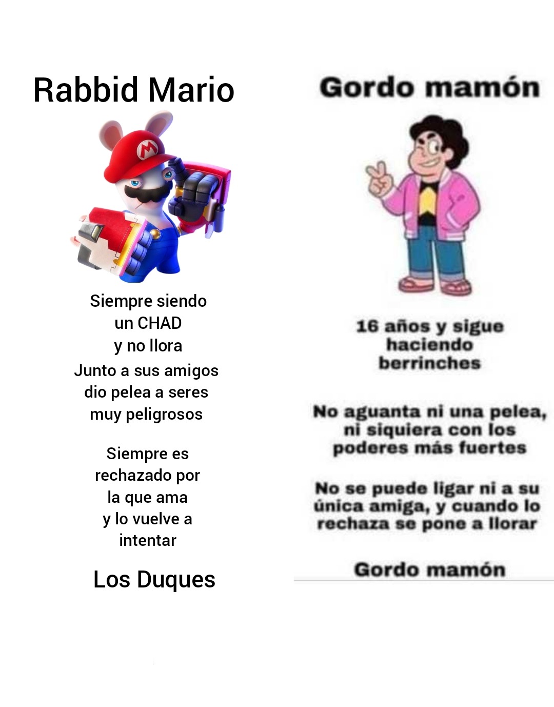 En conclusión, Rabbid Mario es mejor - meme