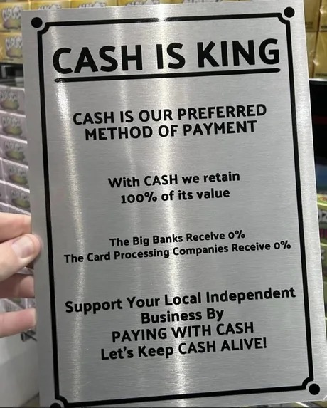 Cash is king - meme