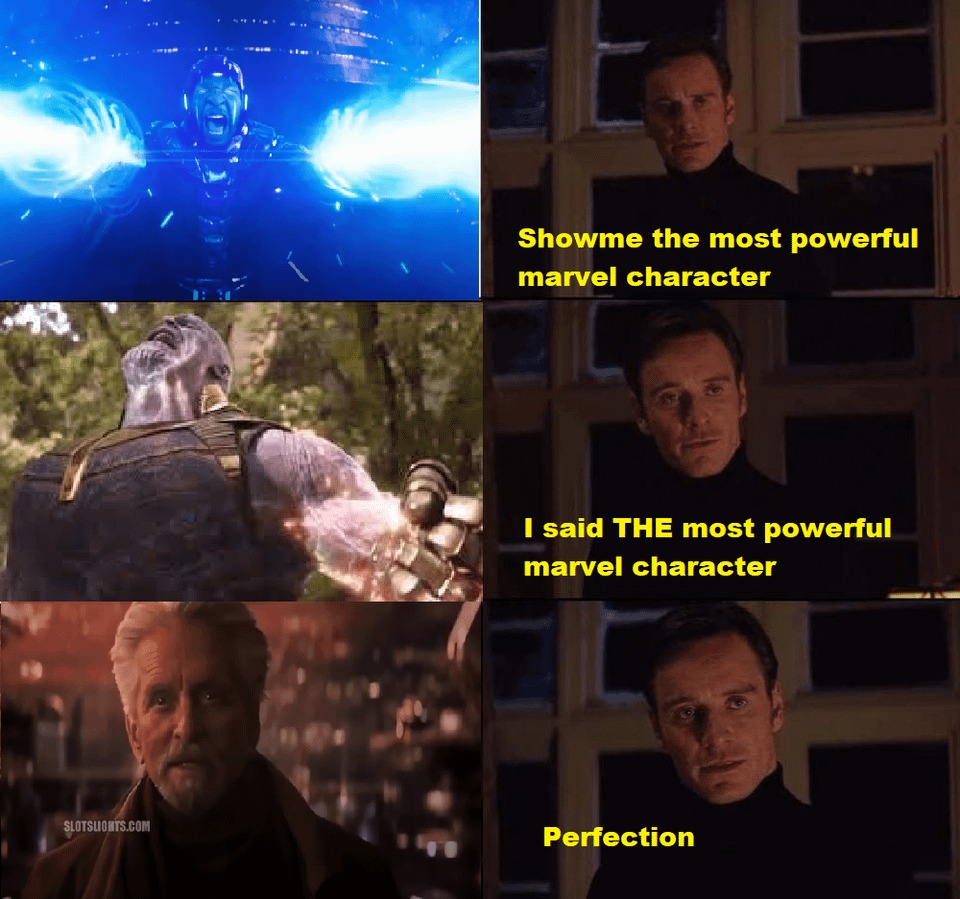 Most powerful marvel character - meme
