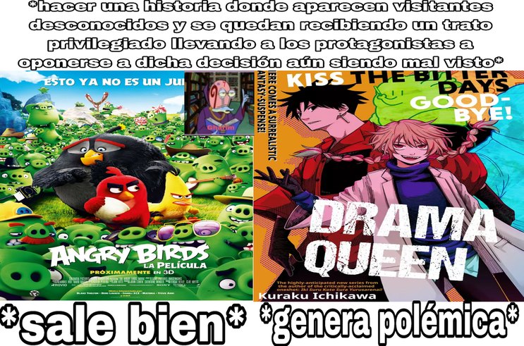 Después les explico el caso del manga de la derecha - meme