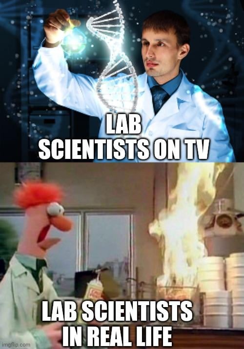 Lab scientist meme