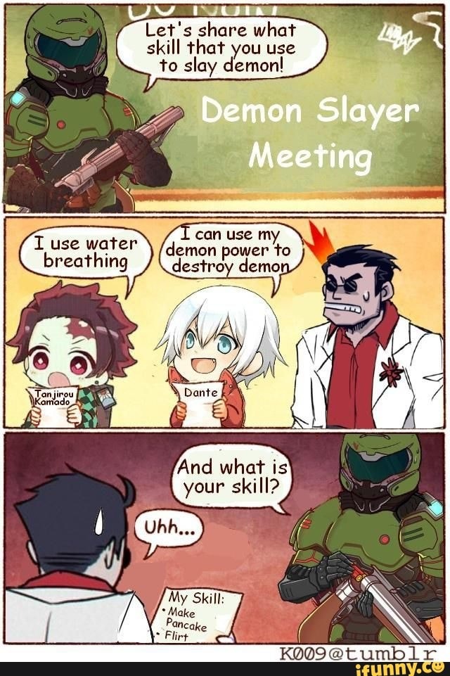 Demon Slayer Meeting - meme