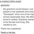 Be nice to your grandma