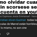 "Marvel no es cine" alguien que salio de la basura