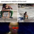 Florida man charged for eating pancakes in the middle of the road