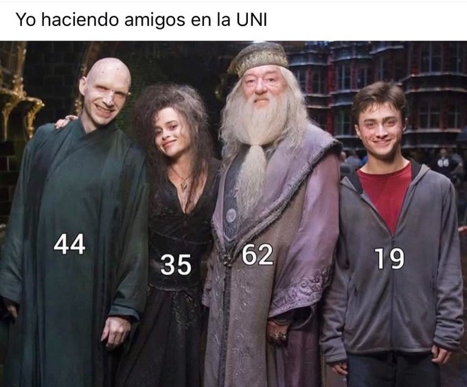 Grupos de trabajo en la universidad - meme