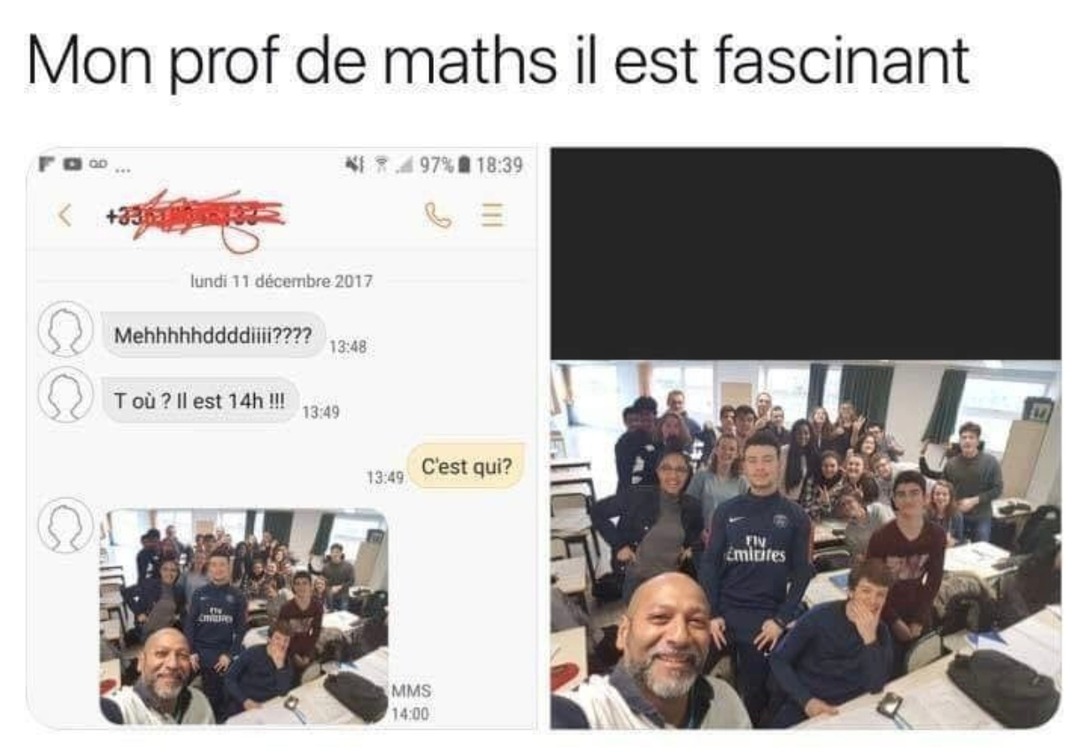 Mon prof de maths parle comme si on était dans Interstellar - meme