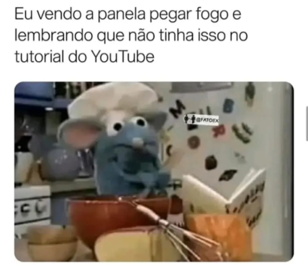 Pânico na cozinha - meme