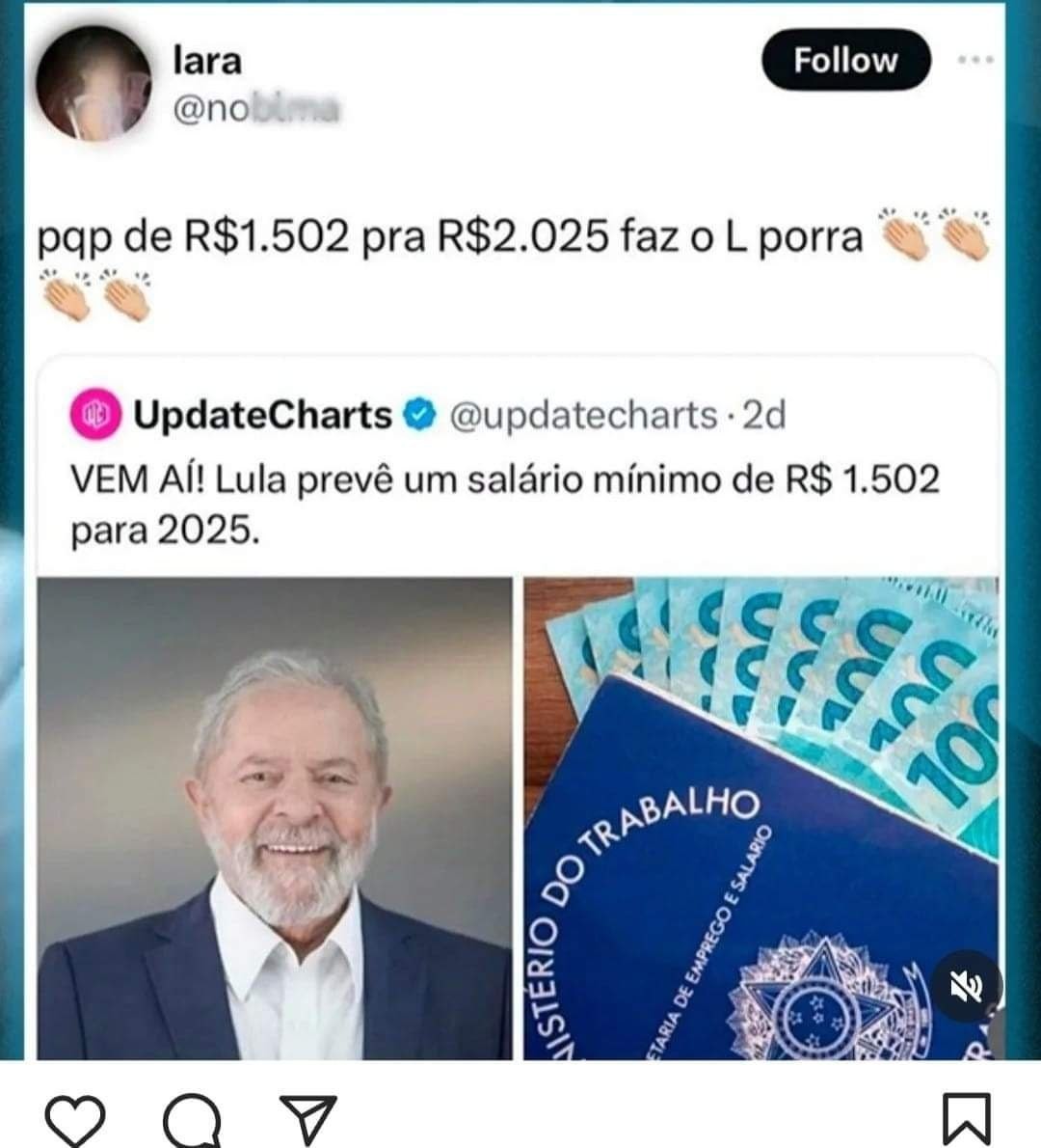 Mesmo poder de voto... - meme
