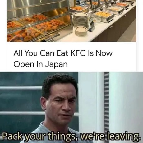 All you can eat KFC is now open in Japan - meme