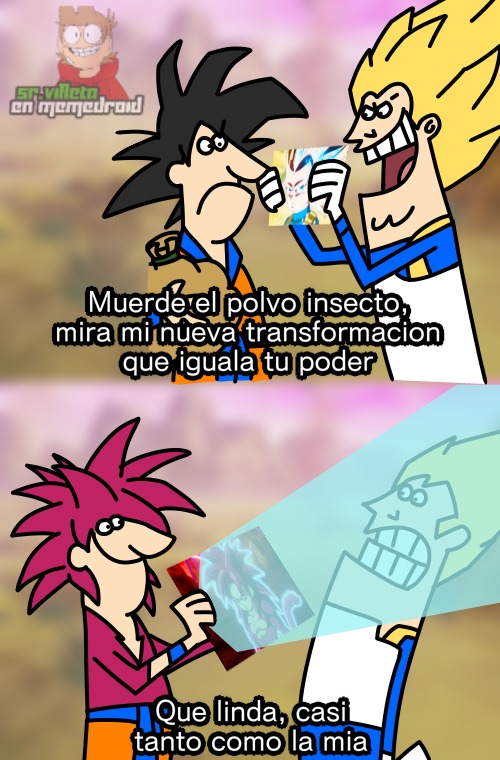 vegeta nunca puede ganar - meme