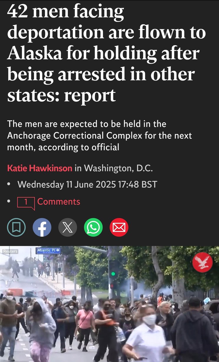 42 men arrested, now chilling in Alaska till further notice - meme
