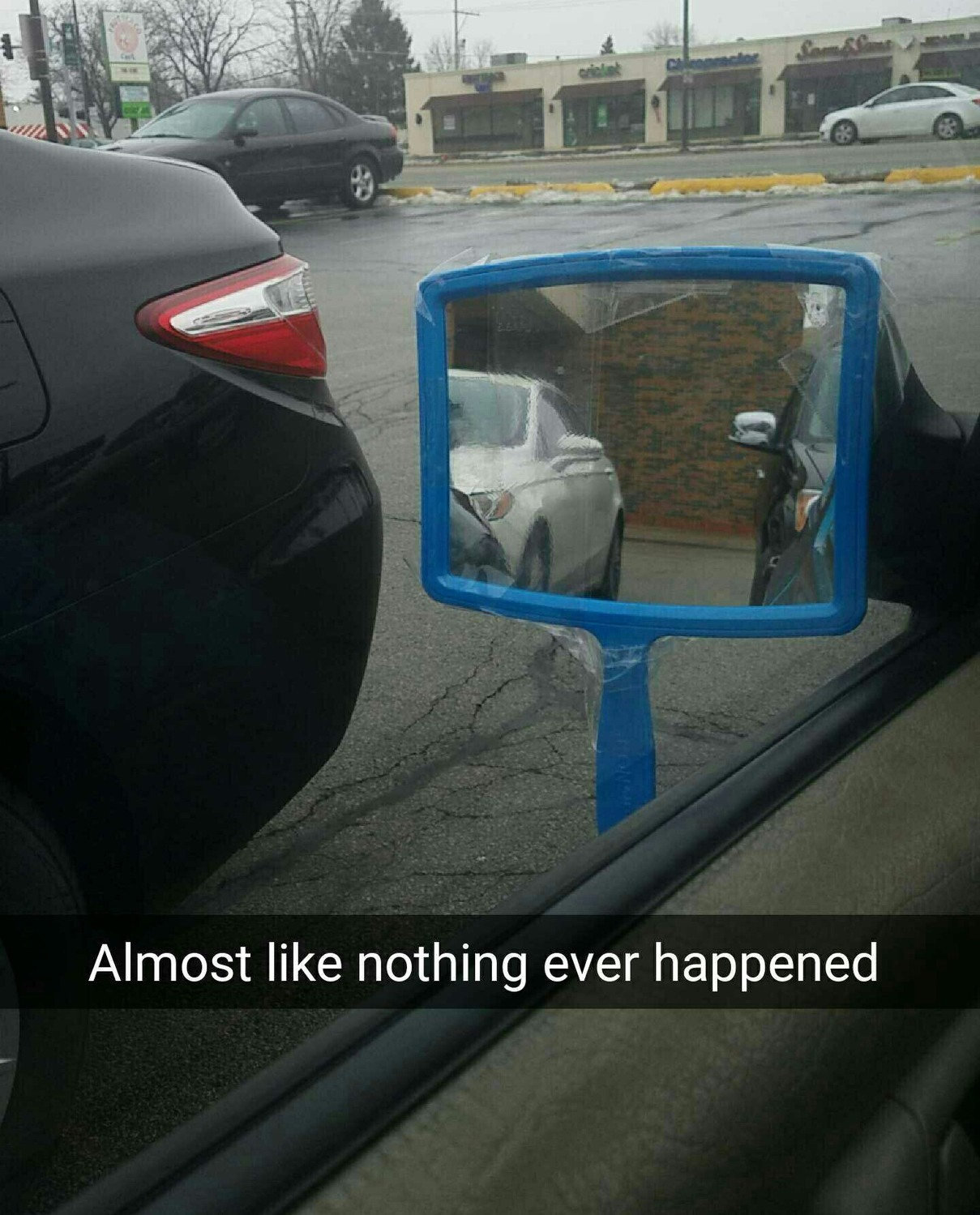 Diy sideview mirror fix - meme