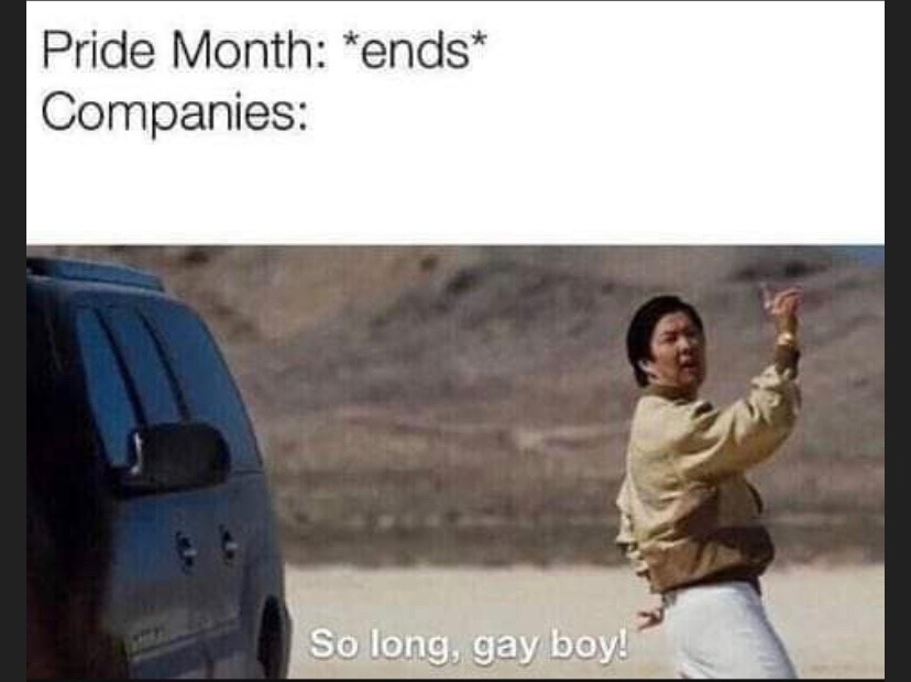 Companies be outta there faster than my dad - meme