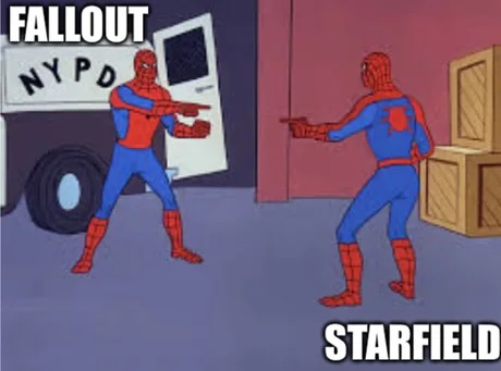 Fallout 5 o Starfield - meme