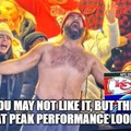 Jason Kelce at Chiefs game meme