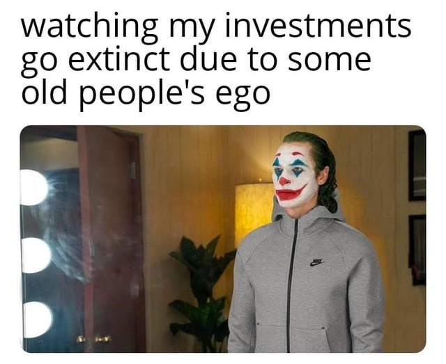 Old folks’ ego just nuked my portfolio - meme