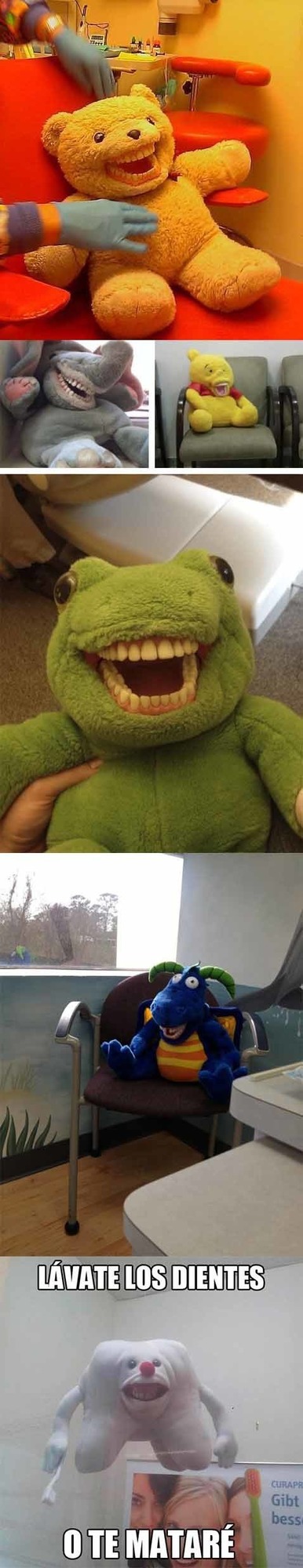 Con dientes es aterrador - meme