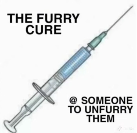 CURE for furry - meme