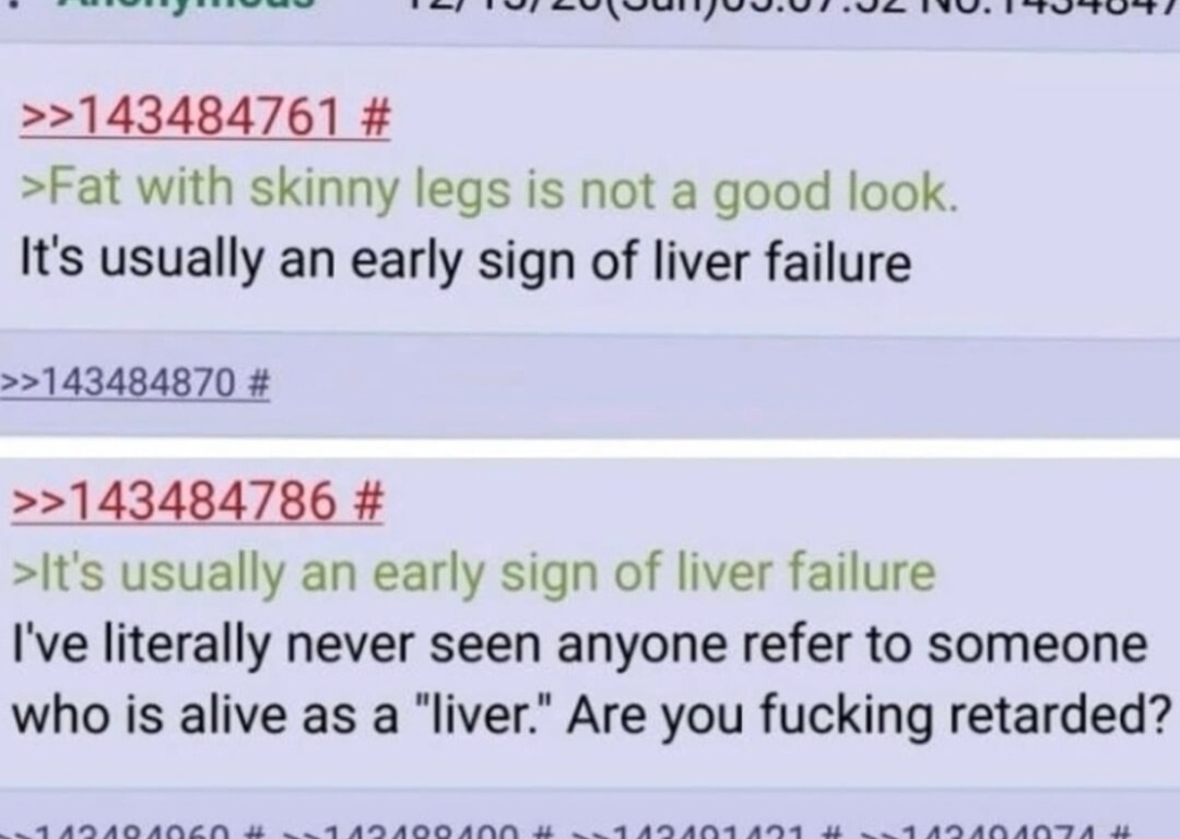 Reddit users debating liver failure and it went way off rails - meme