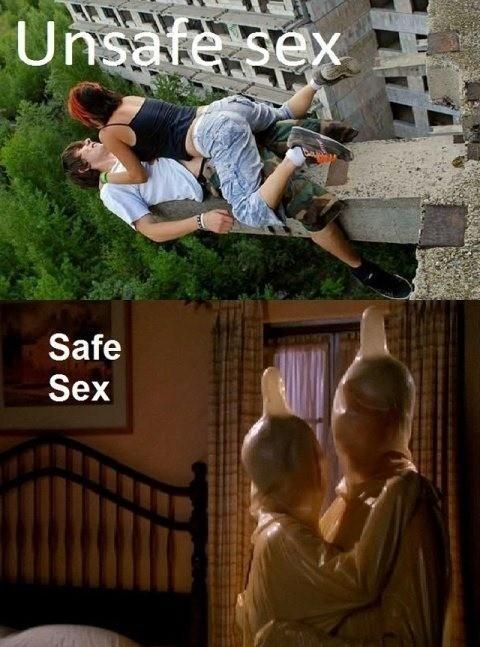 safe sex ;) - meme