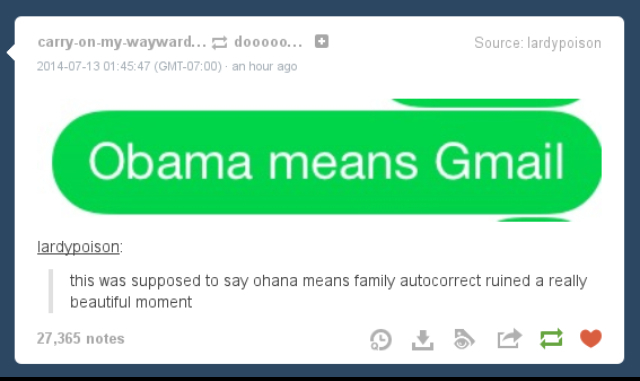 ohana means gmail - meme