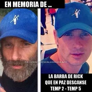 En honor a la barba de Rick ajsjajshak - meme