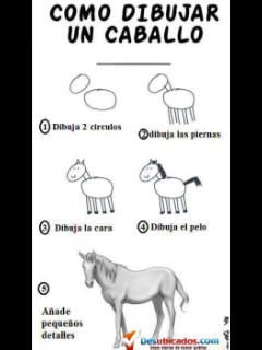 Como dibujar un caballo - meme